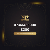 Premium sim card with number 2 07361430000 - premium VIP UK number for sale