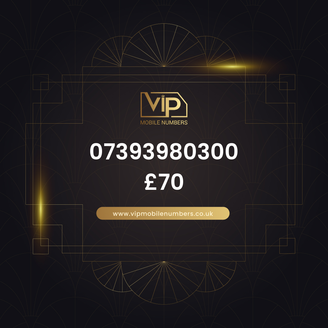 Premium sim card with number 20 07393980300 - premium VIP UK number for sale