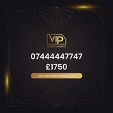 Premium sim card with number 18 07444447747 - premium VIP UK number for sale
