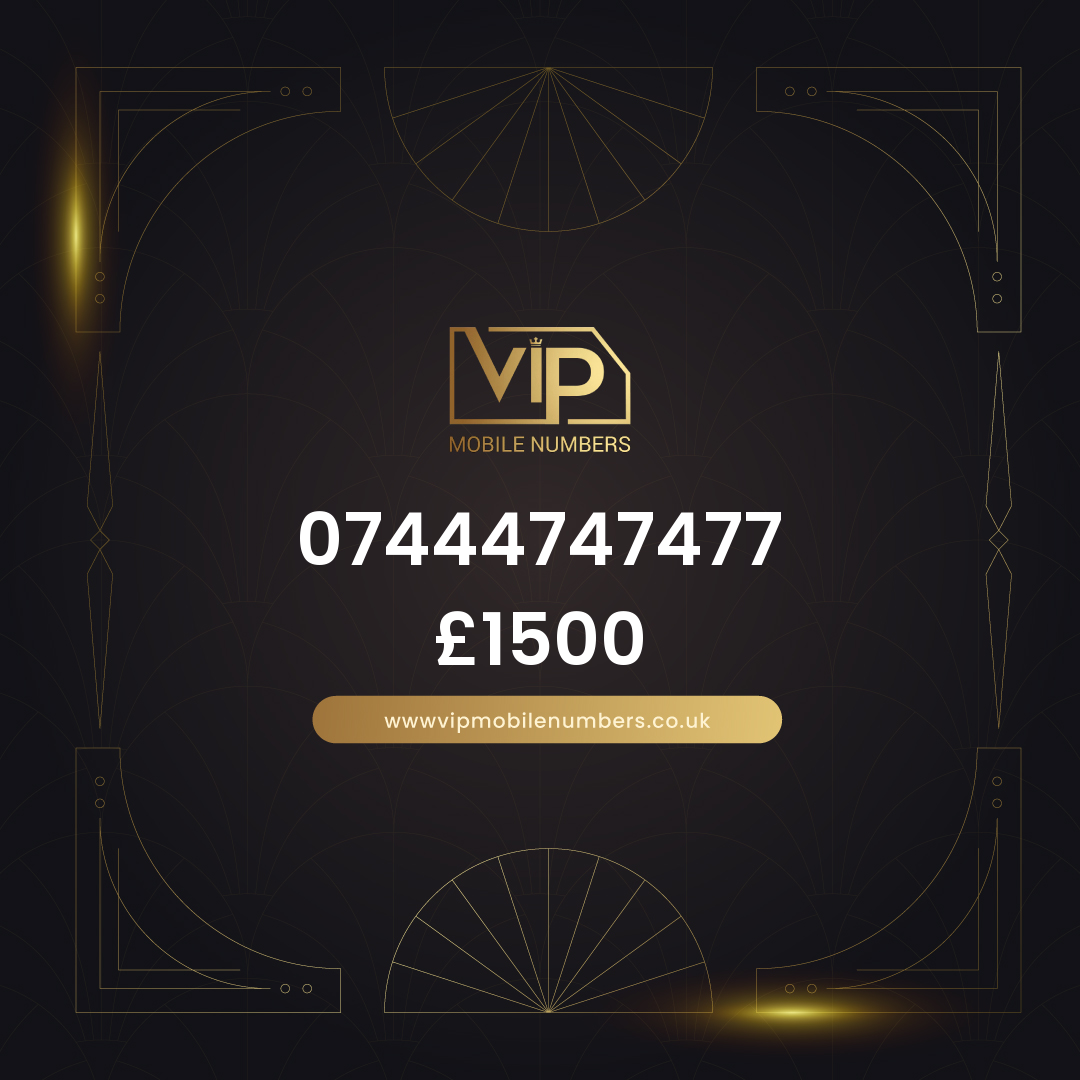 Memorable phone number 4 07444747477 - premium VIP UK number for sale