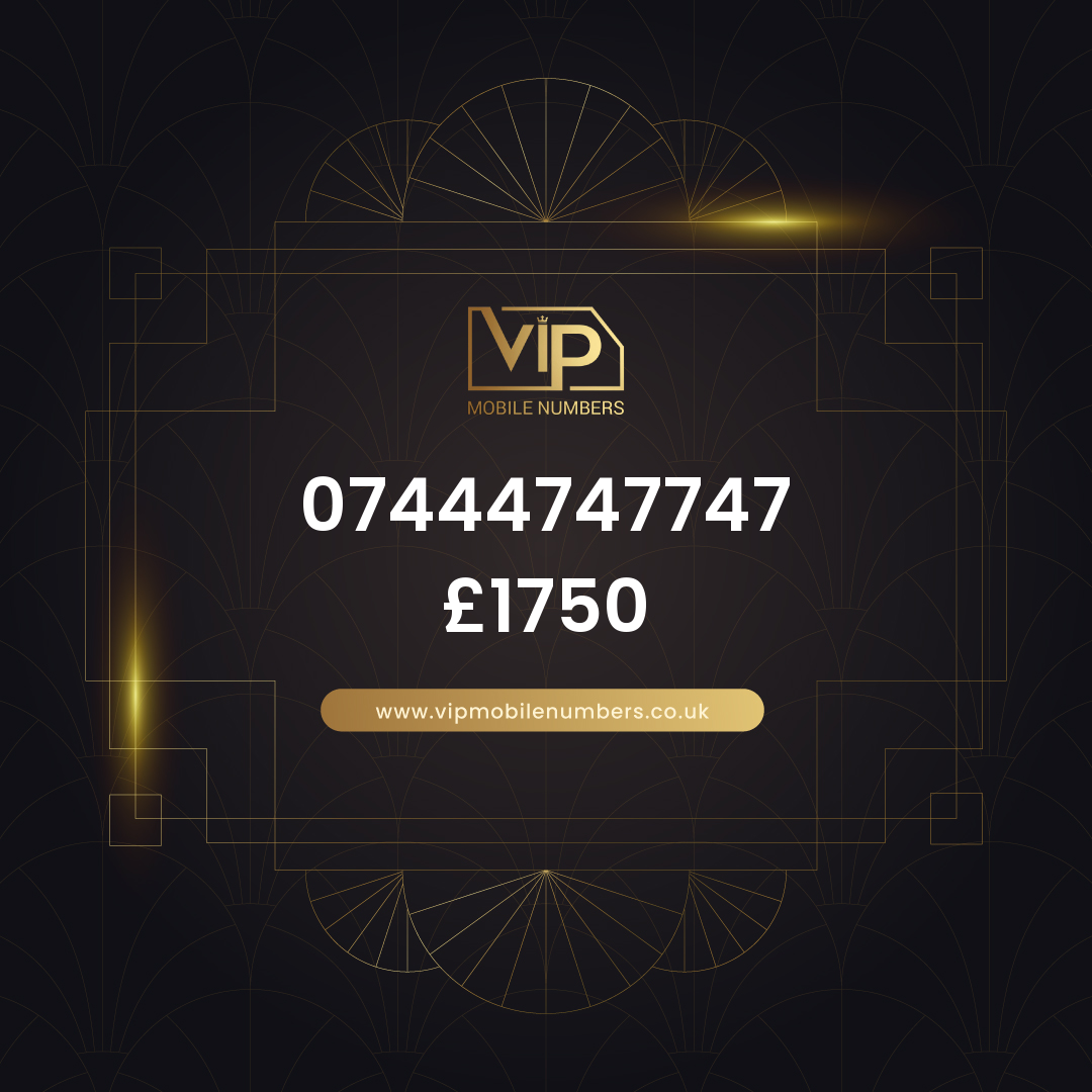 Memorable phone number 18 07444747747 - premium VIP UK number for sale