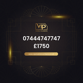 Memorable phone number 18 07444747747 - premium VIP UK number for sale