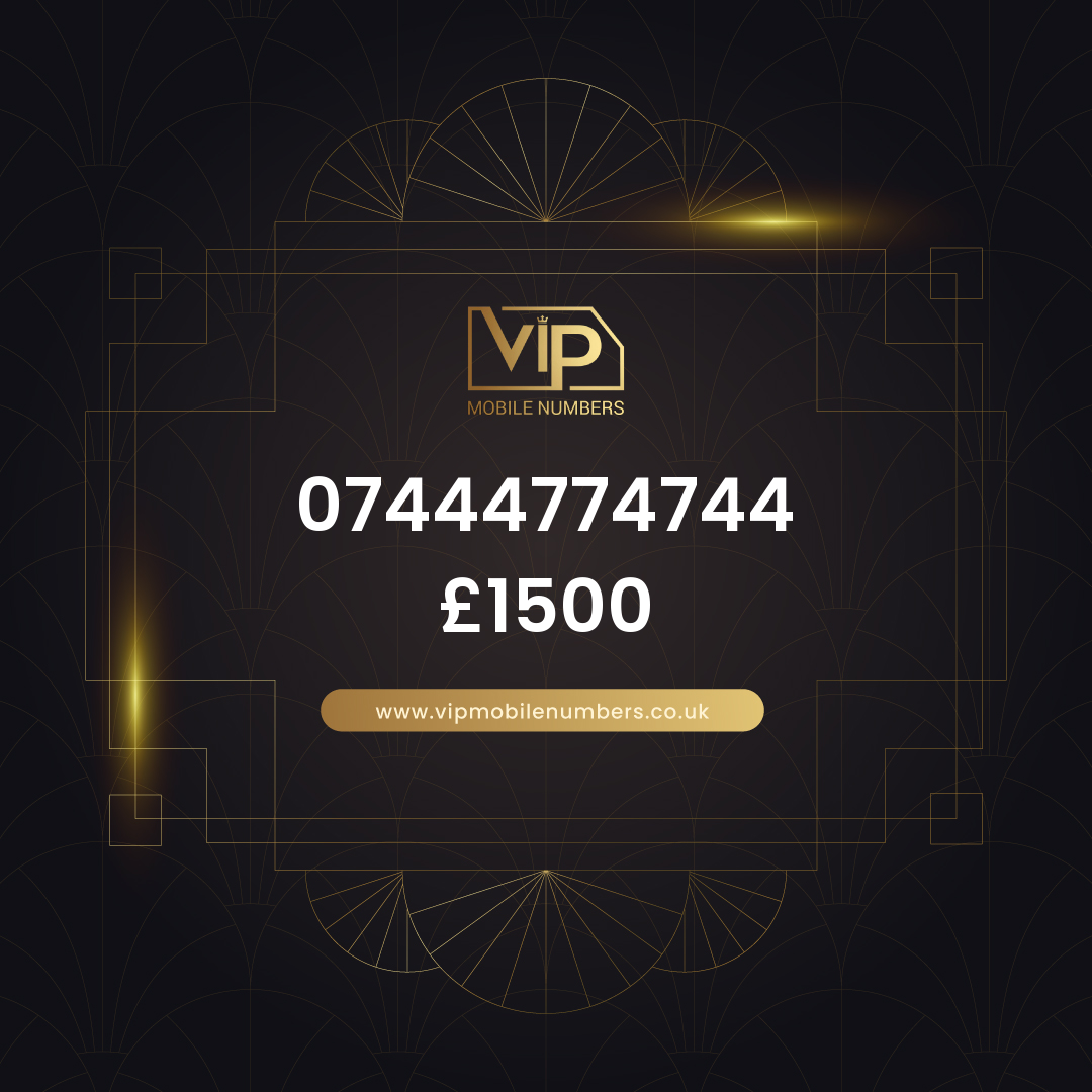 Memorable phone number 20 07444774744 - premium VIP UK number for sale