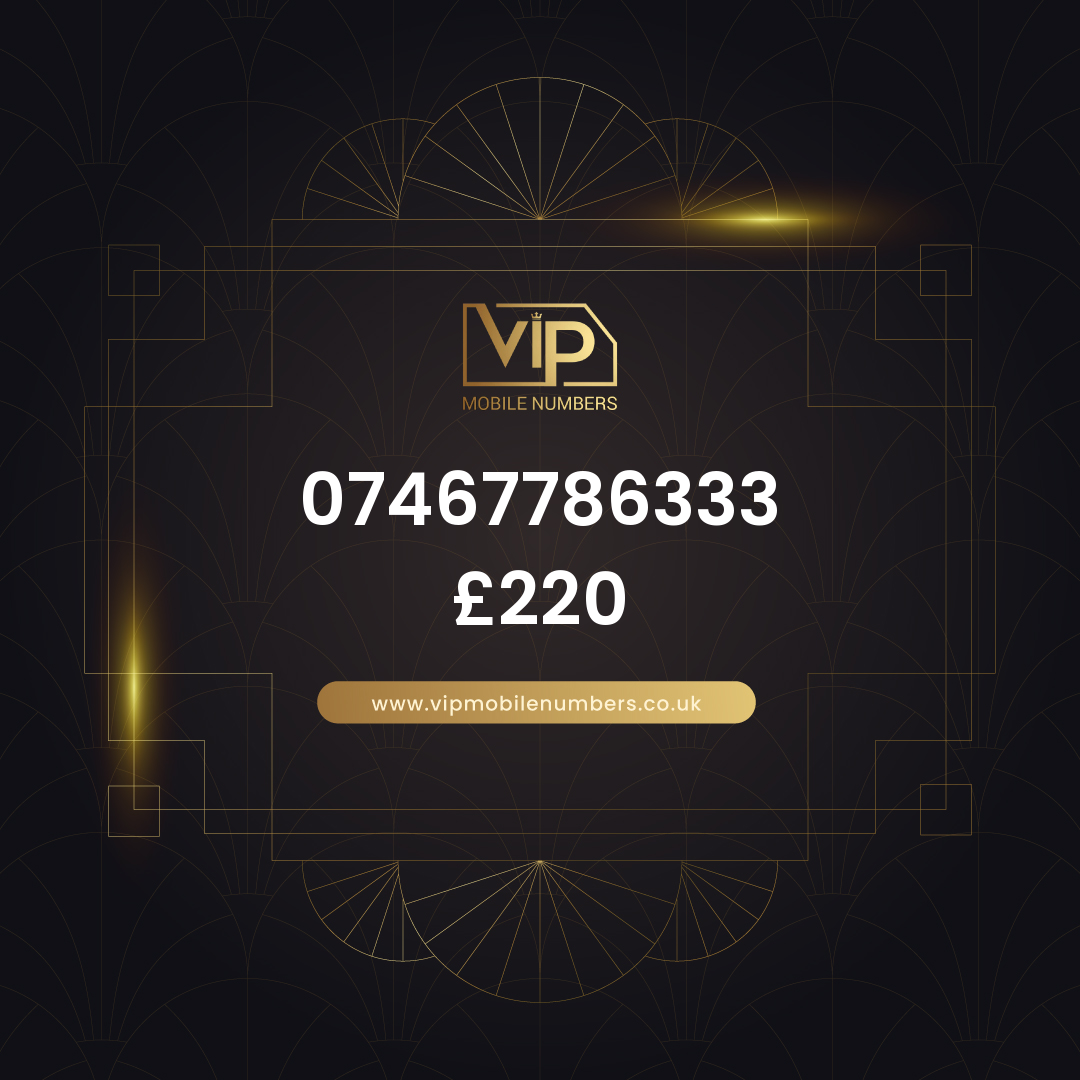 Vip phone number 13 07467786333 - premium VIP UK number for sale