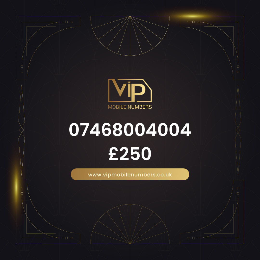 Buy mobile number on giffgaff 07468004004 - premium VIP UK number for sale