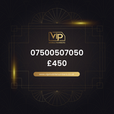 Premium sim card with number 11 07500507050 - premium VIP UK number for sale