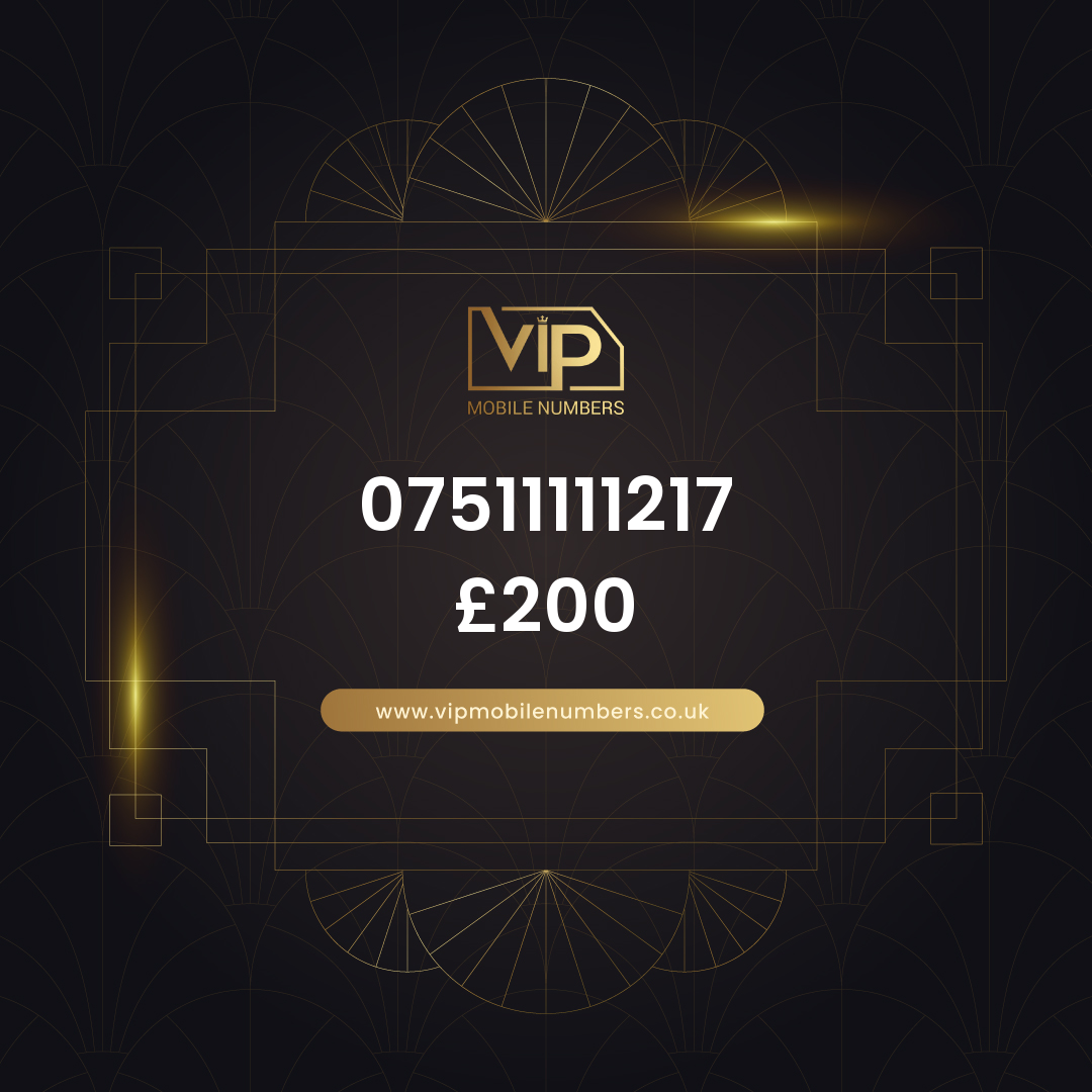Vip phone number 1 07511111217 - premium VIP UK number for sale