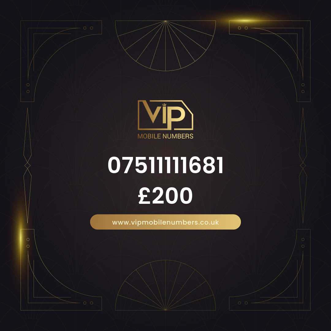 Get custom digits on giffgaff sim 07511111681 - premium VIP UK number for sale