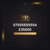 Buy mobile number on three 07555555554 - premium VIP UK number for sale