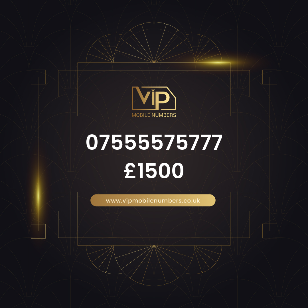Premium sim card with number 5 07555575777 - premium VIP UK number for sale