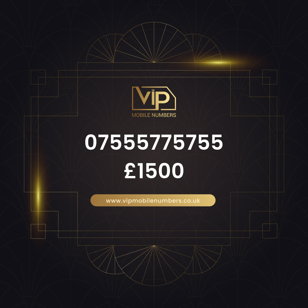 Buy mobile number with same day dispatch 07555775755 - premium VIP UK number for sale