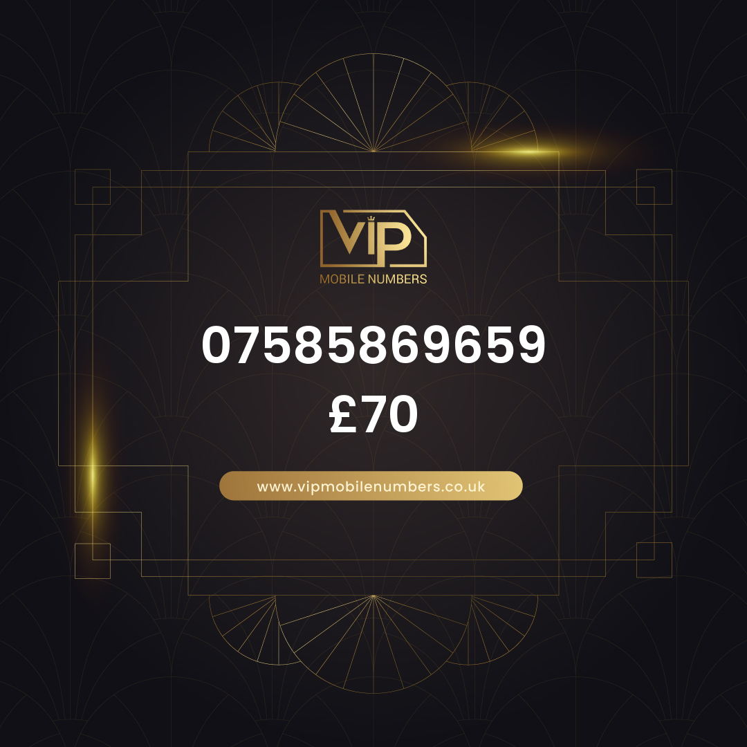 Memorable phone number 16 07585869659 - premium VIP UK number for sale