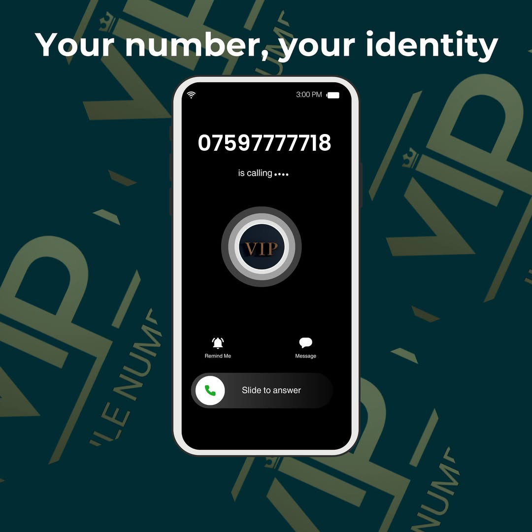Free delivery vip phone number 07597777718 - premium VIP UK number for sale