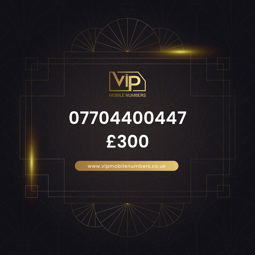 Vip phone number 3 07704400447 - premium VIP UK number for sale