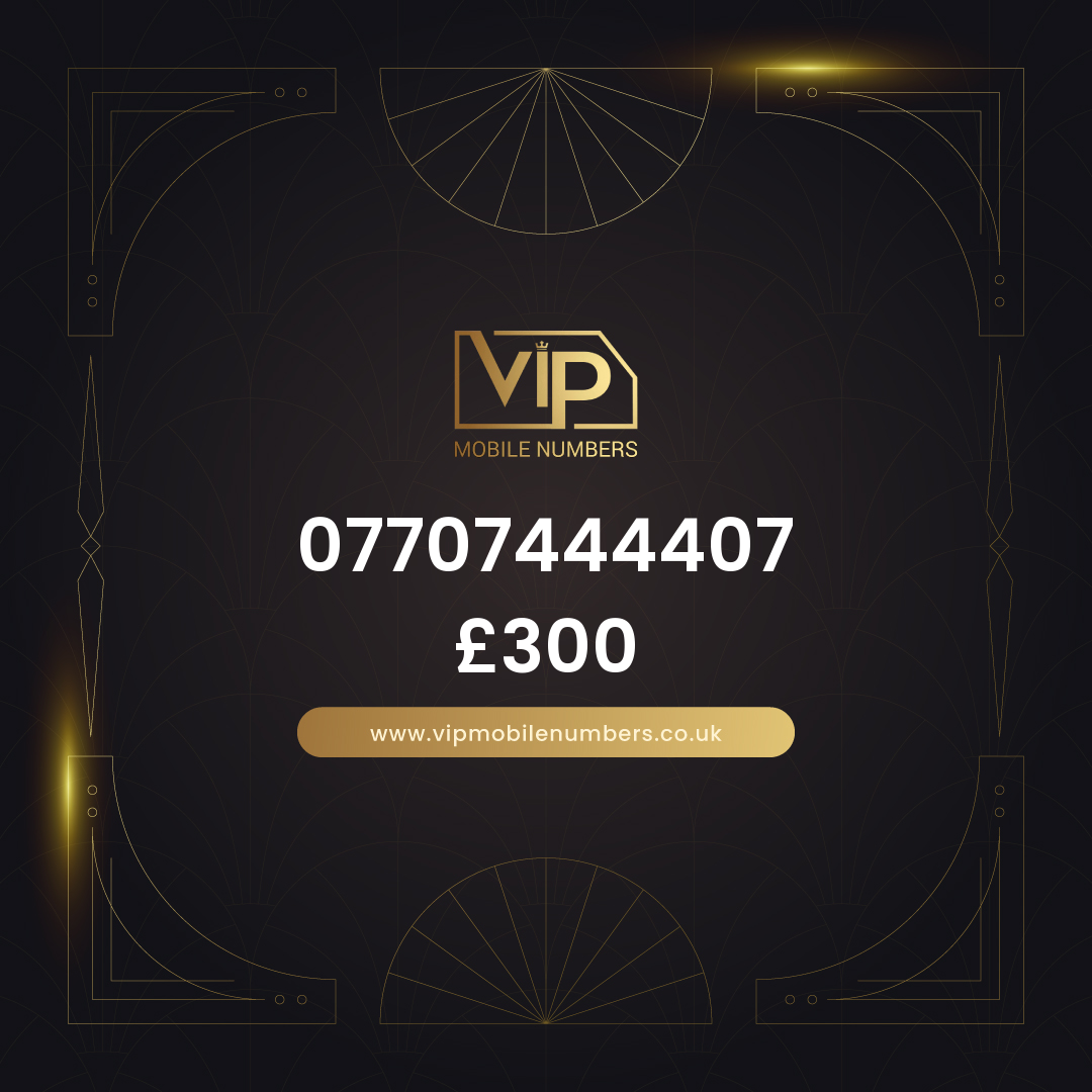 Buy mobile number online 07707444407 - premium VIP UK number for sale