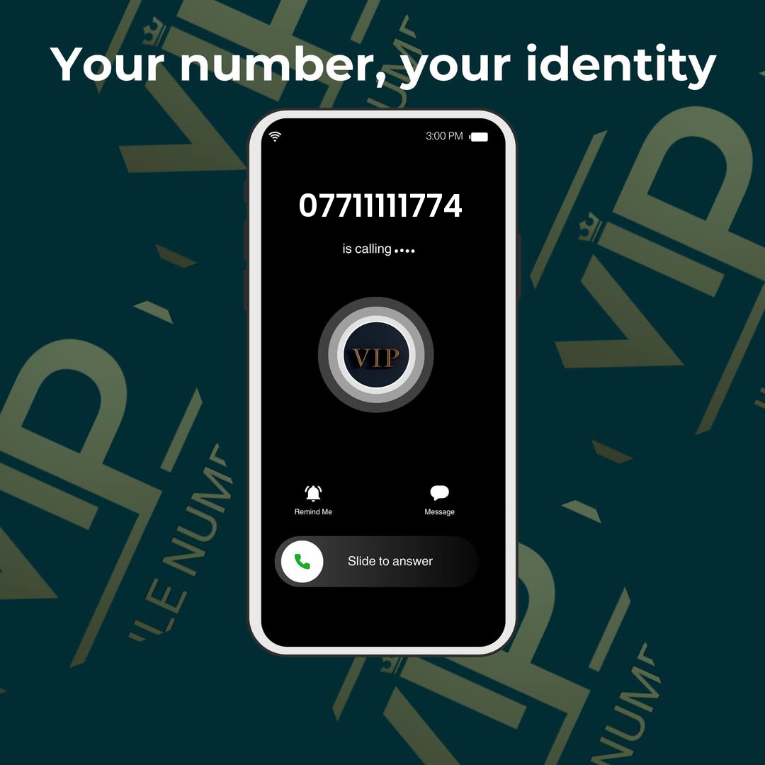 Memorable phone number 19 07711111774 - premium VIP UK number for sale