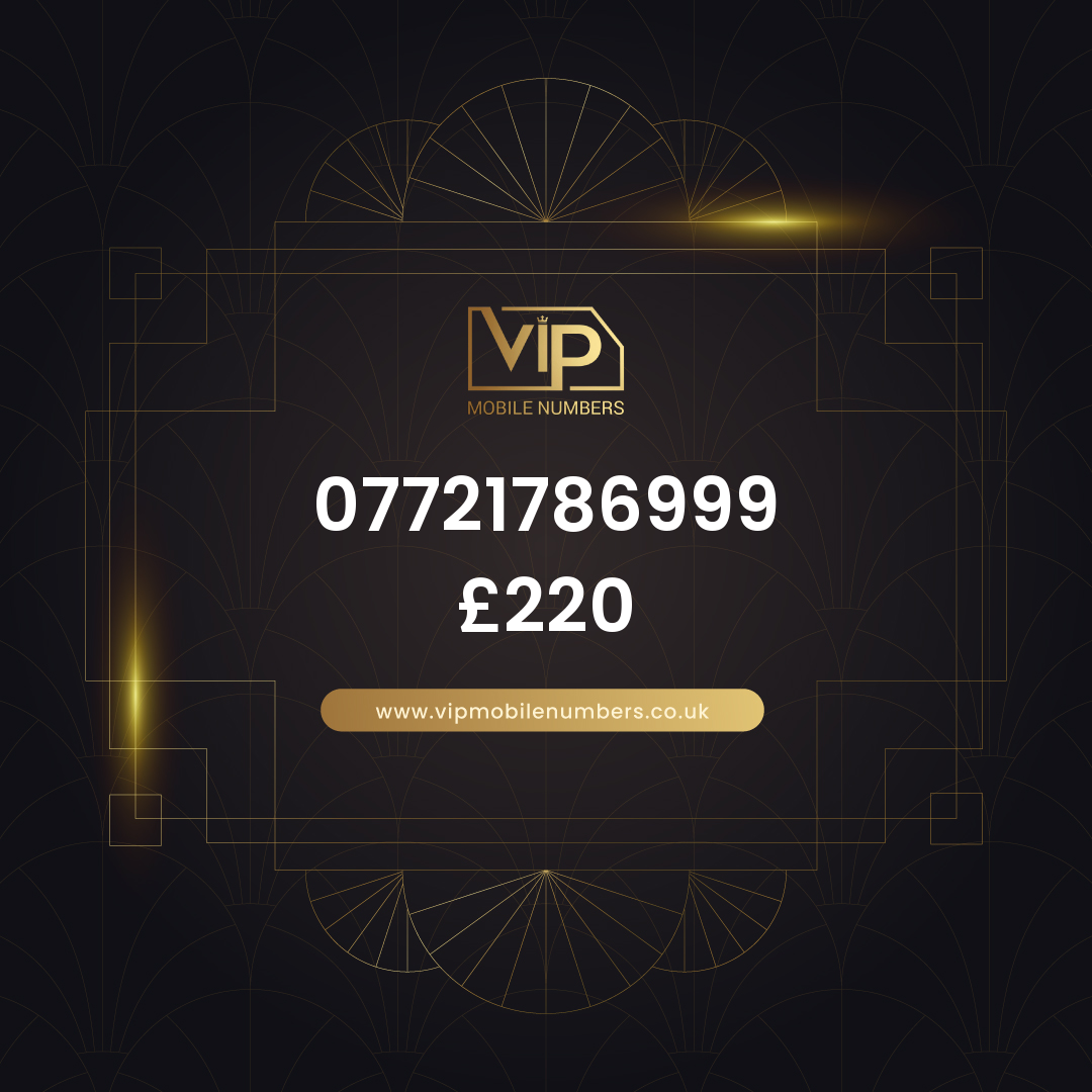 Premium sim card with number 8 07721786999 - premium VIP UK number for sale