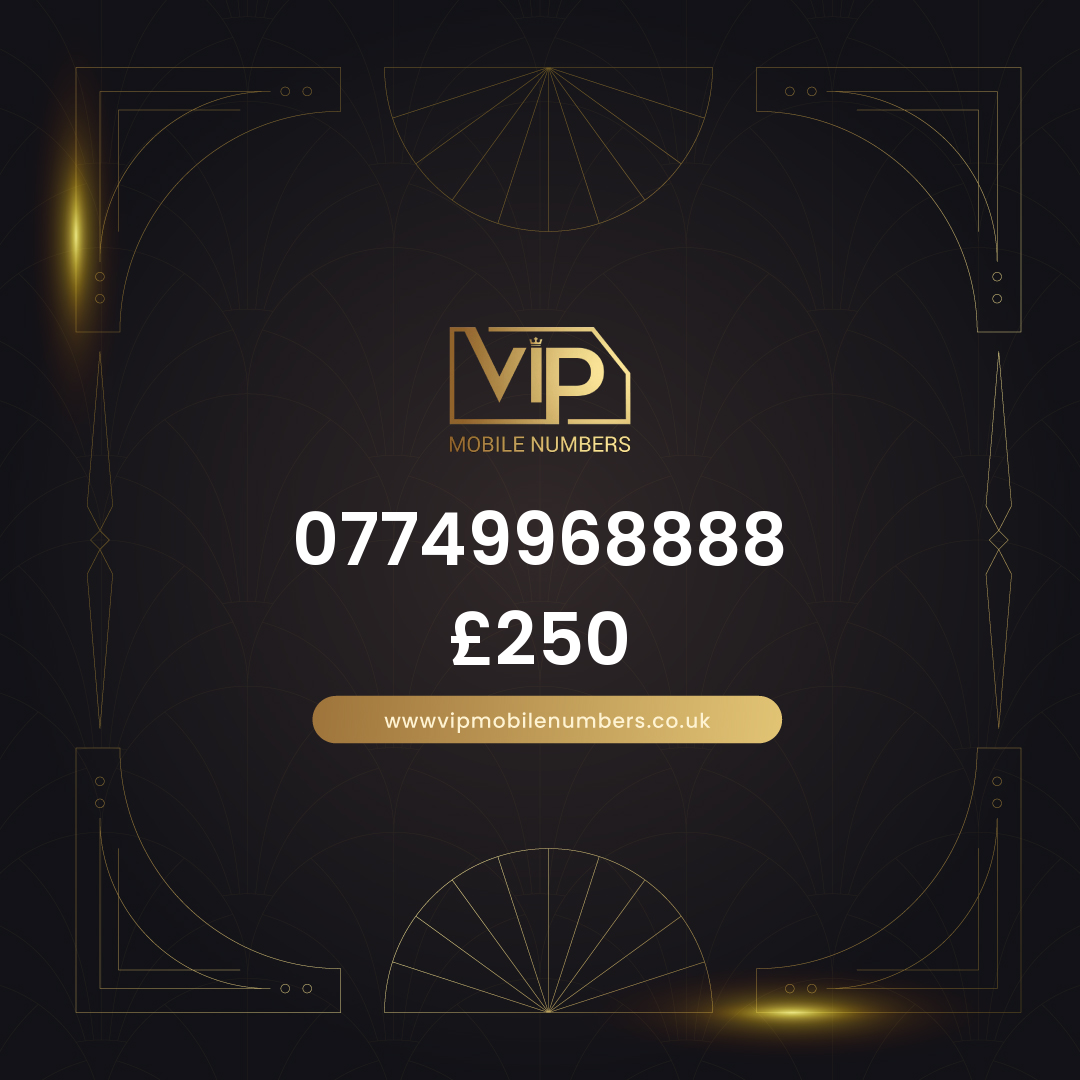 Fancy numbers 07749968888 - premium VIP UK number for sale