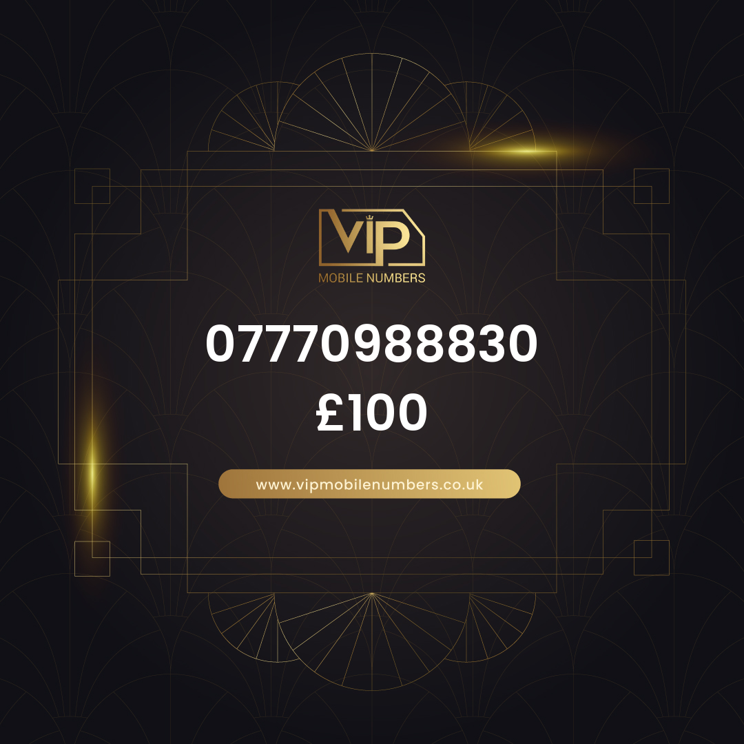 Vip mobile number 07770988830 - premium VIP UK number for sale