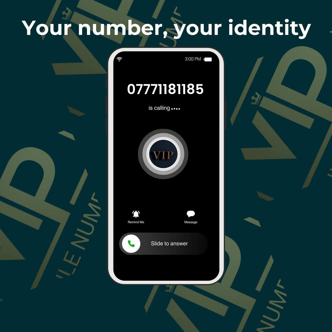 Vip phone number 19 07771181185 - premium VIP UK number for sale