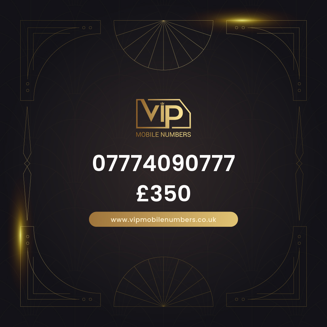 Memorable phone number 1 07774090777 - premium VIP UK number for sale