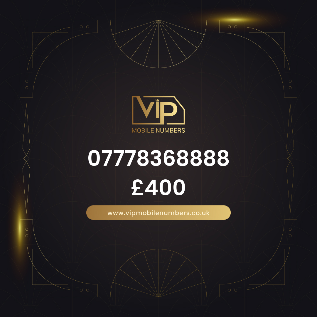 Premium sim card with number 17 07778368888 - premium VIP UK number for sale