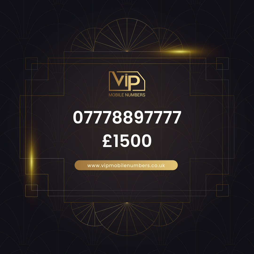 Buy mobile phone number online 07778897777 - premium VIP UK number for sale
