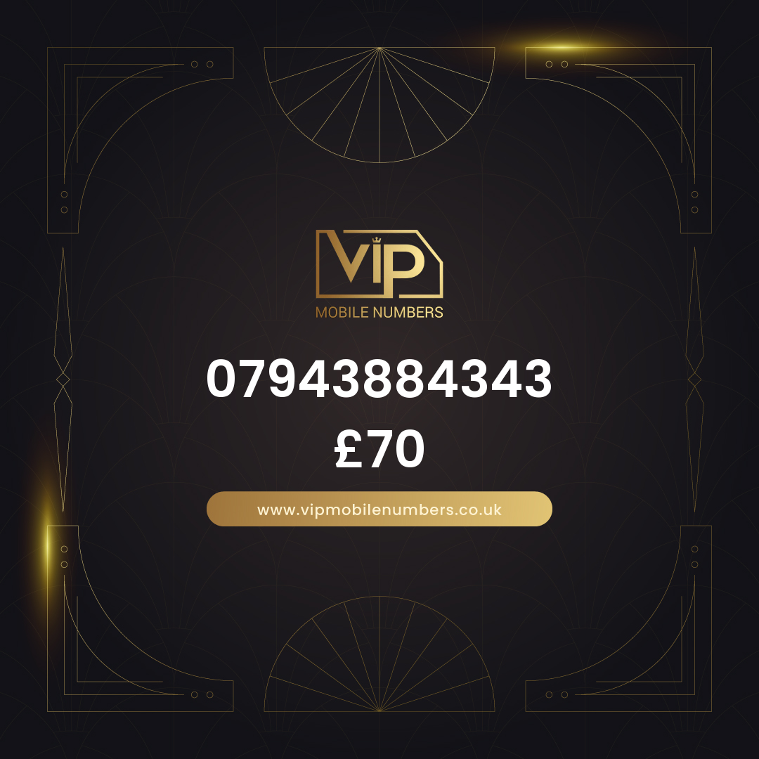 Uk sim card with exclusive number 07943884343 - premium VIP UK number for sale