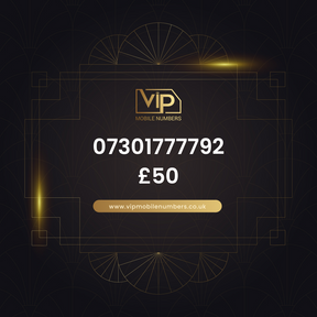 Special mobile numbers 07301777792 - premium VIP UK number for sale
