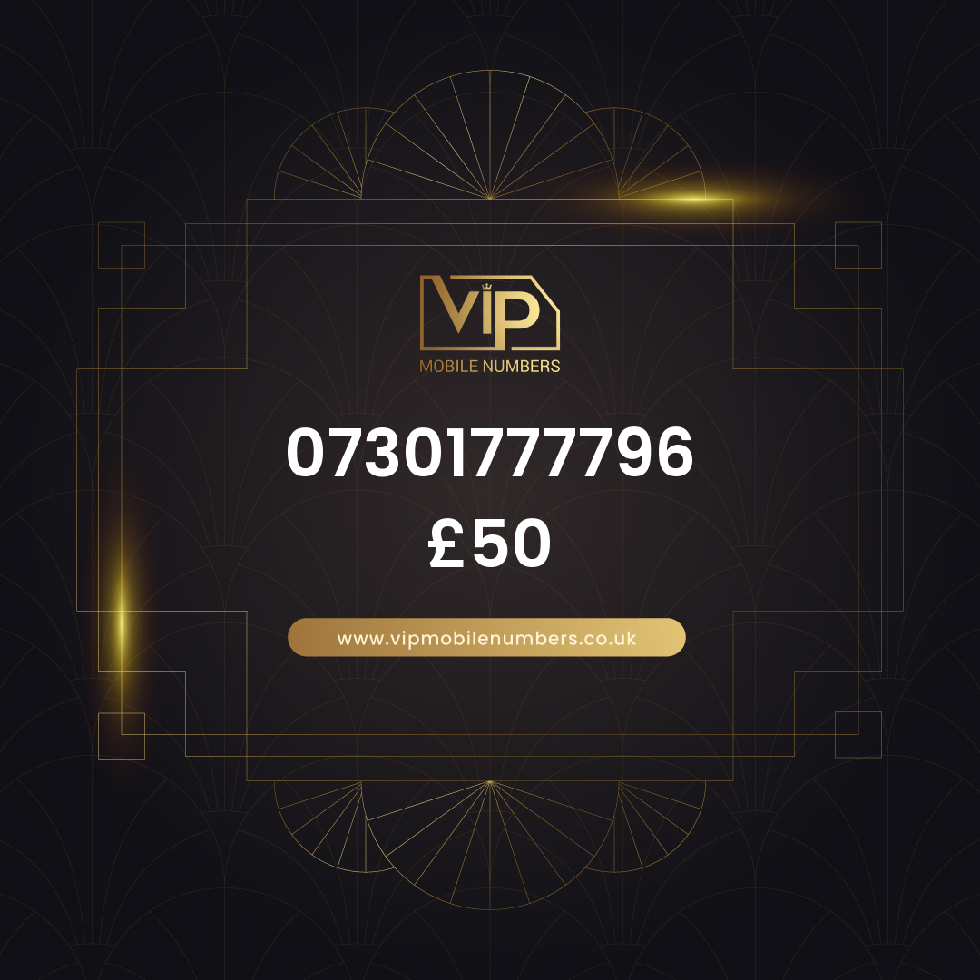 Memorable phone number 7 07301777796 - premium VIP UK number for sale