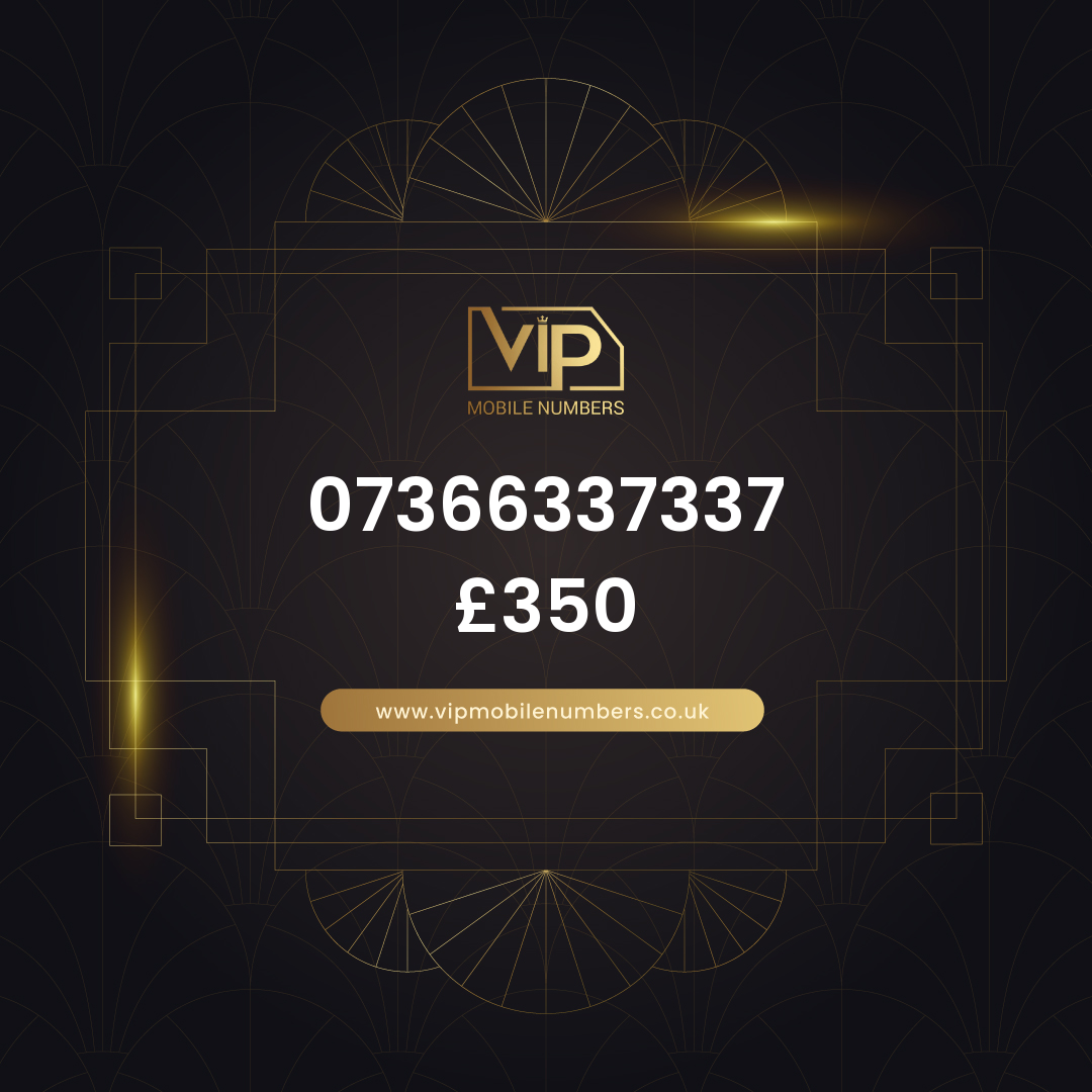 Grab a gold sim before it's gone 07366337337 - premium VIP UK number for sale