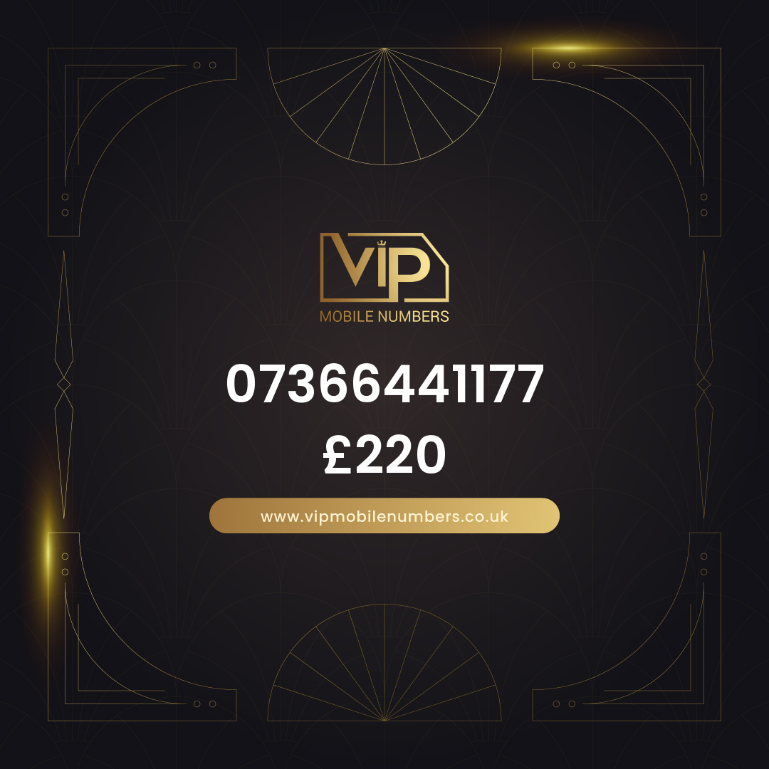 Memorable phone number 3 07366441177 - premium VIP UK number for sale