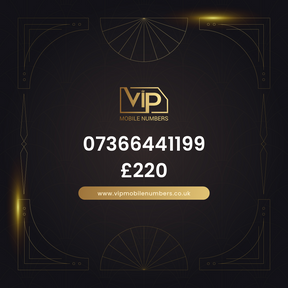 Premium sim card with number 16 07366441199 - premium VIP UK number for sale