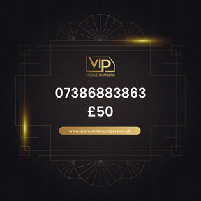 Uk mobile number with cool pattern 07386883863 - premium VIP UK number for sale