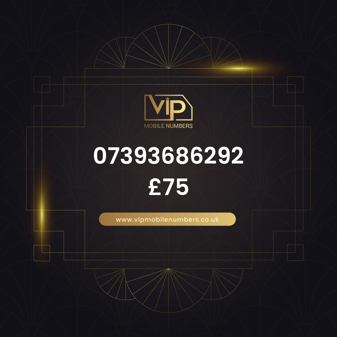 Memorable phone number 6 07393686292 - premium VIP UK number for sale