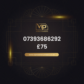 Memorable phone number 6 07393686292 - premium VIP UK number for sale