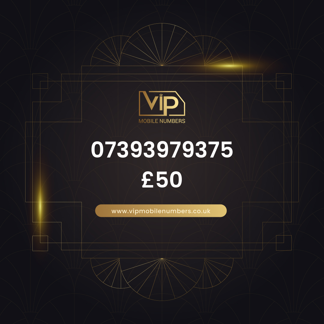 Easy to recall sim card 07393979375 - premium VIP UK number for sale