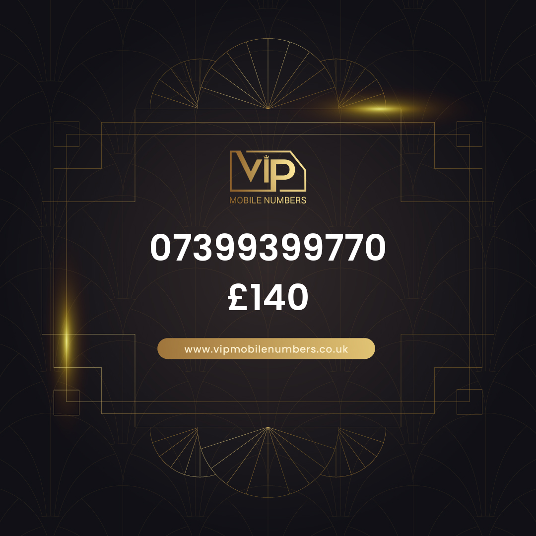 Uk sim card with name-compatible digits 07399399770 - premium VIP UK number for sale