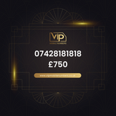 Premium sim card with number 9 07428181818 - premium VIP UK number for sale