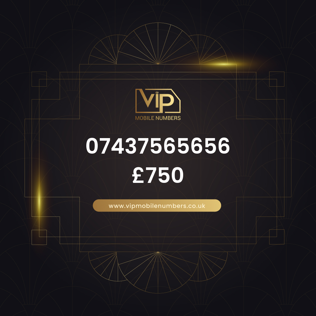 Memorable phone number 1 07437565656 - premium VIP UK number for sale