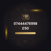 Vip mobile number 07444476998 - premium VIP UK number for sale
