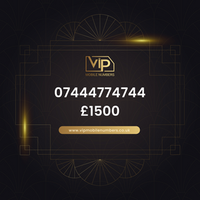 Memorable phone number 20 07444774744 - premium VIP UK number for sale