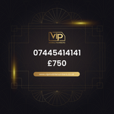 Memorable phone number 6 07445414141 - premium VIP UK number for sale