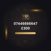 Buy mobile number with free sim 07446666647 - premium VIP UK number for sale