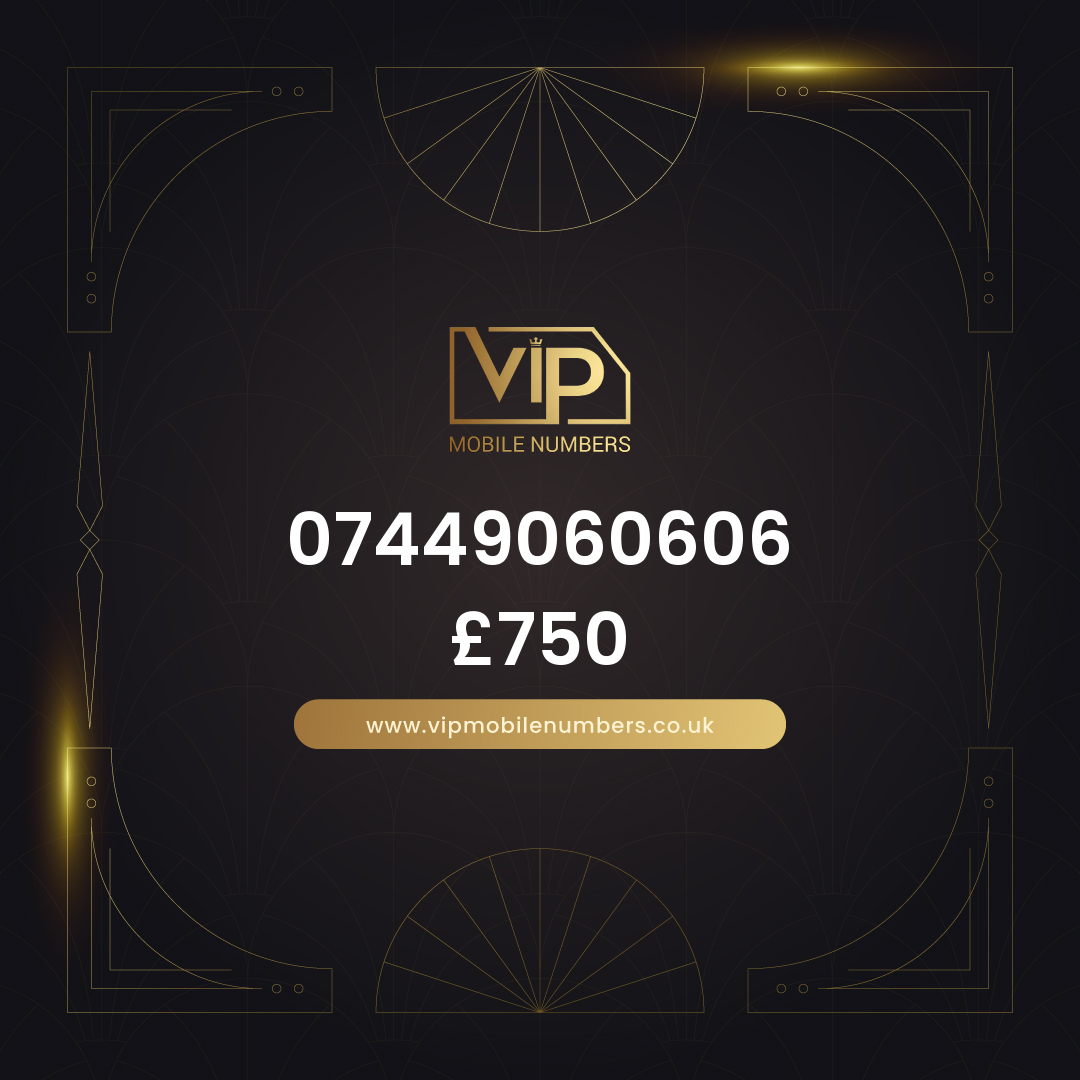 Uk exclusive sim card number 07449060606 - premium VIP UK number for sale