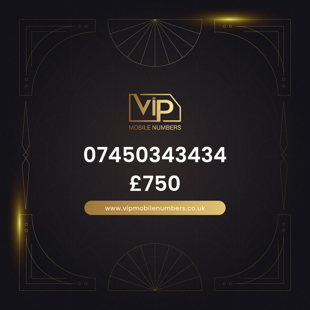 Memorable phone number 11 07450343434 - premium VIP UK number for sale