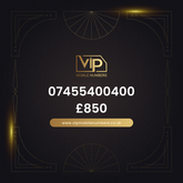 Free delivery vip phone number 07455400400 - premium VIP UK number for sale