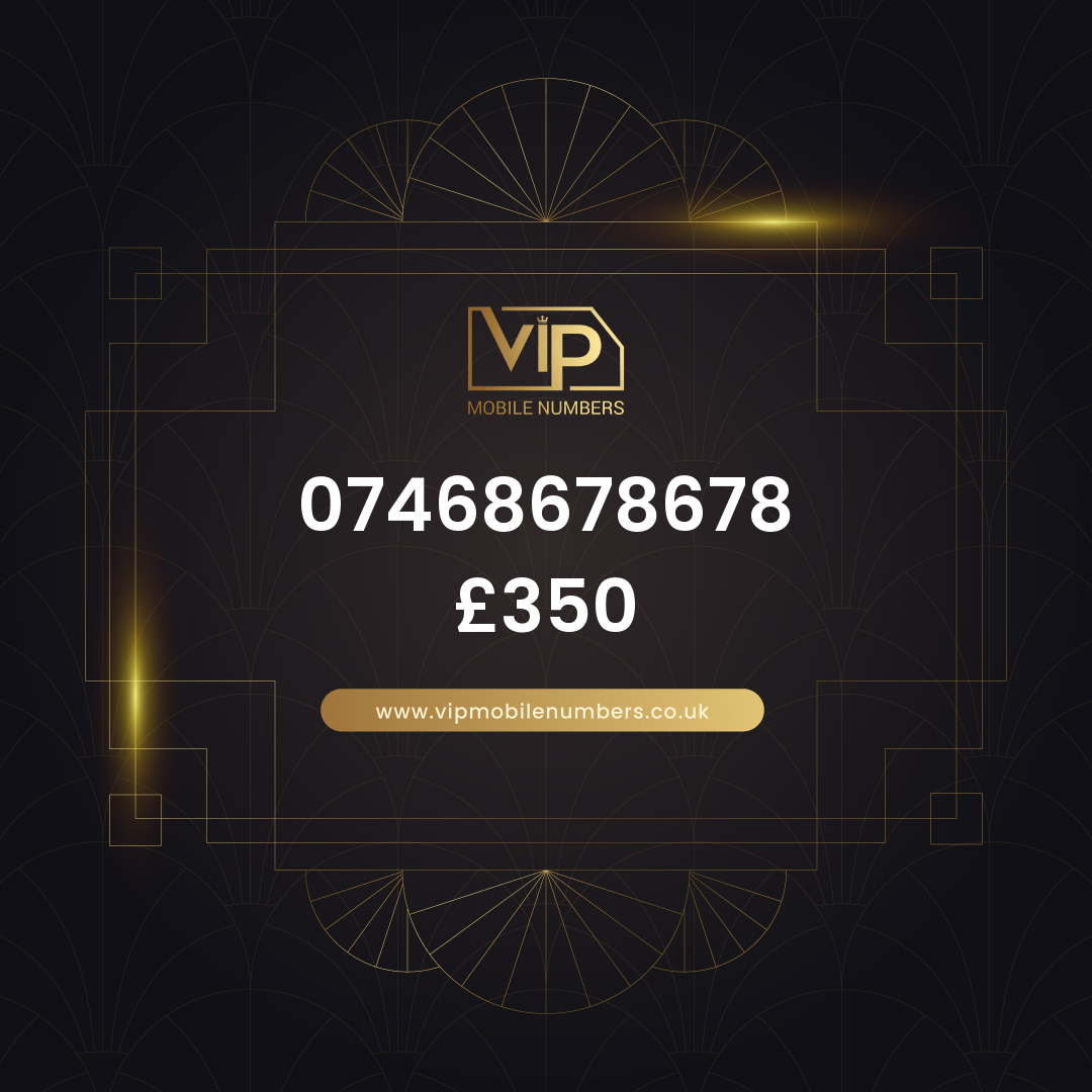 Vip phone number 3 07468678678 - premium VIP UK number for sale