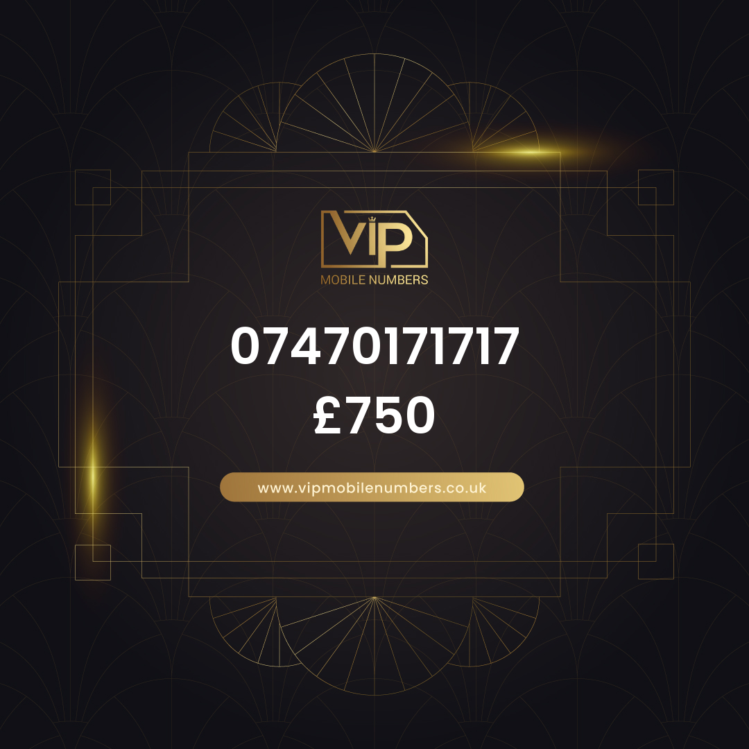 Vip phone number 3 07470171717 - premium VIP UK number for sale