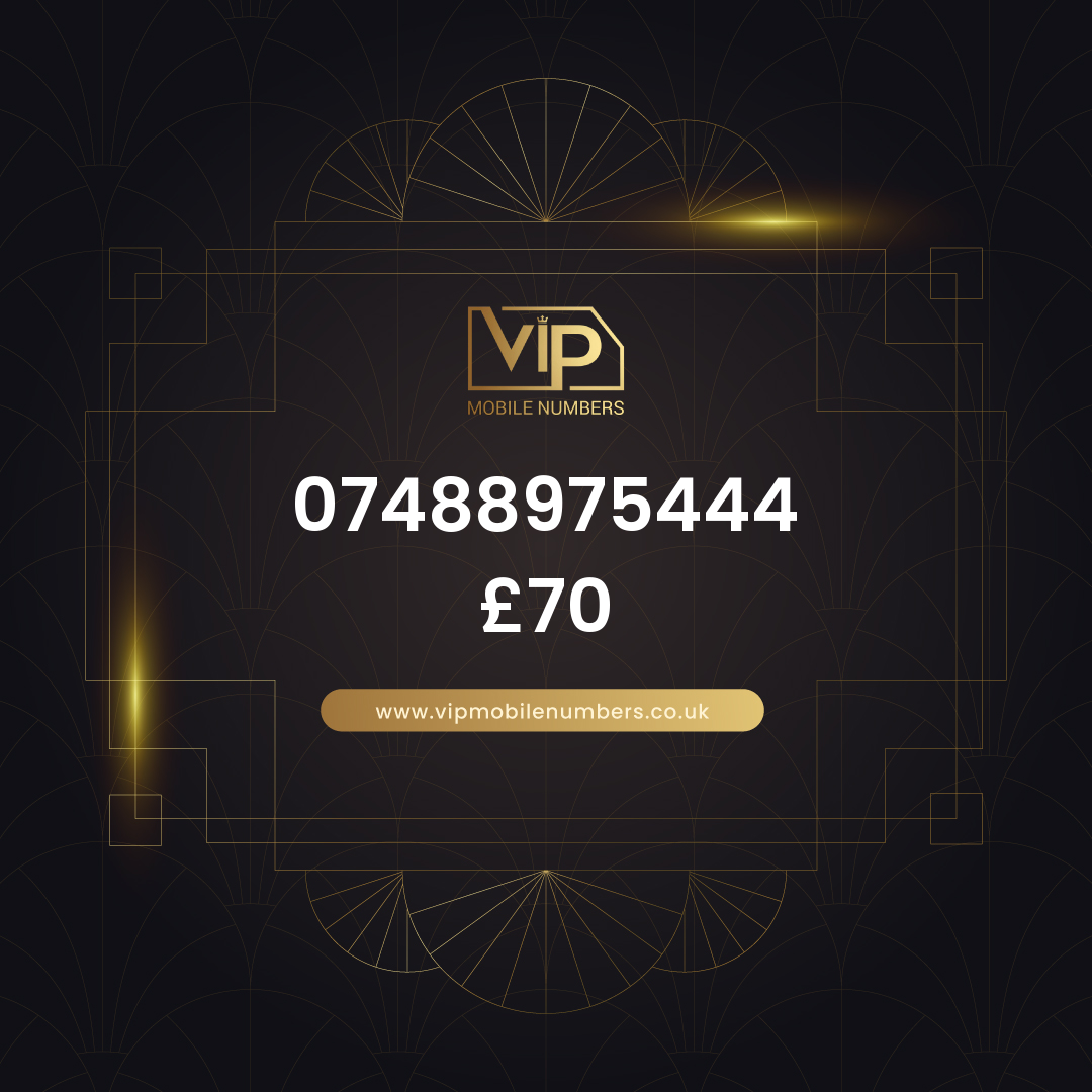 Uk sim card with name-compatible digits 07488975444 - premium VIP UK number for sale
